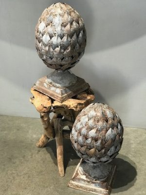 Galvanized Metal Artichoke Finial