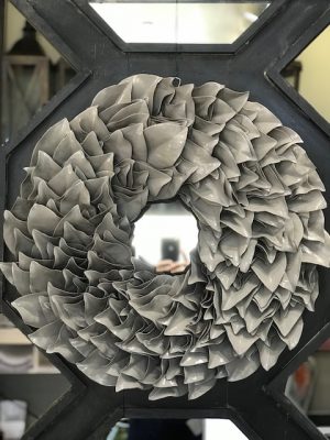 Lacquered Magnolia Wreath
