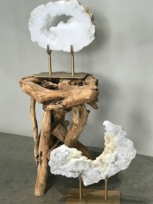 White Quartz Geode Slab