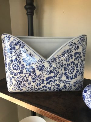 Blue & White Envelope Vase