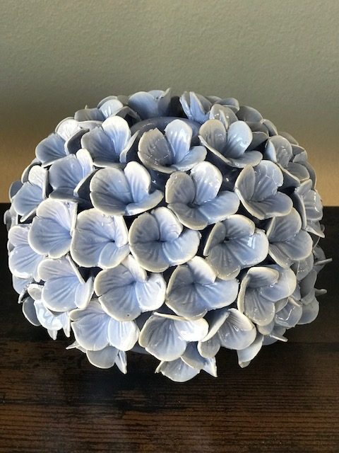 Blue Hydrangea Bud Vase