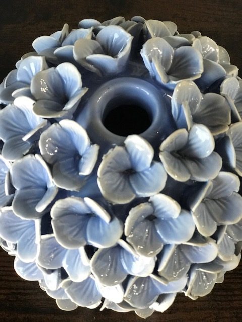 Blue Hydrangea Bud Vase - Image 2
