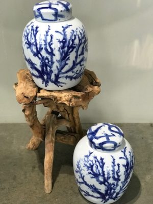 Blue & White Reef Vase