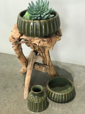Green Glazed Pots