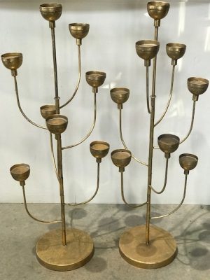 Gold Moroccan Candelabra