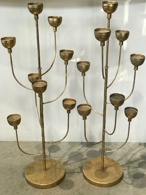 Gold Moroccan Candelabra