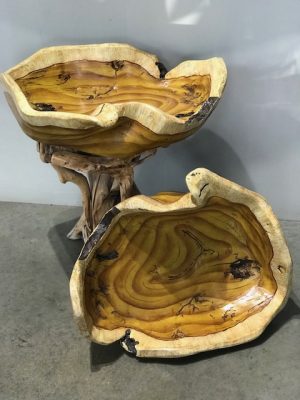 Faux Wood Bowl