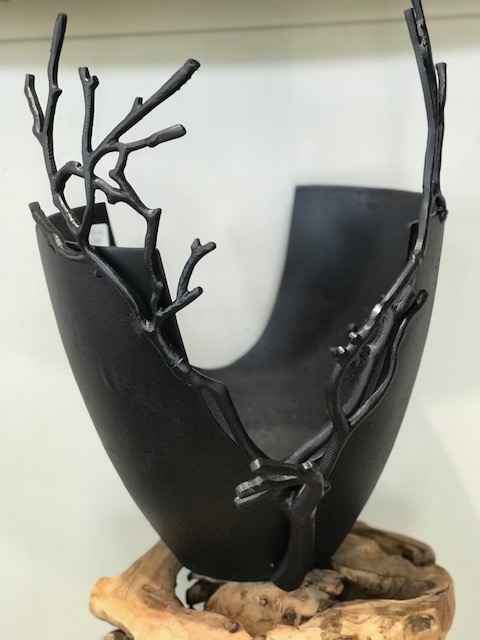Metal Branch Vase - Image 2