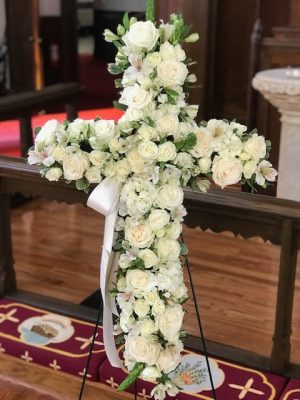 Sympathy Flower Cross