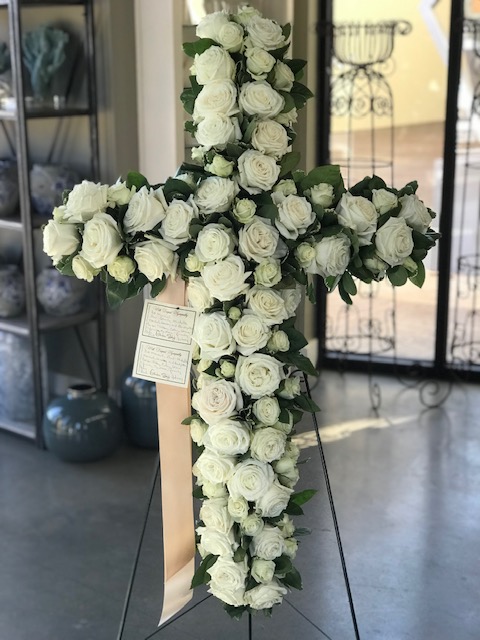 Sympathy Flower Cross - Image 2