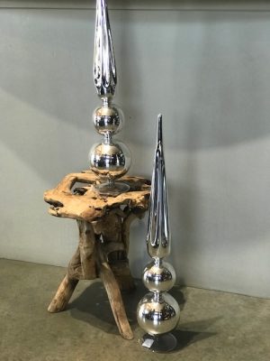 Silver Christmas Finials